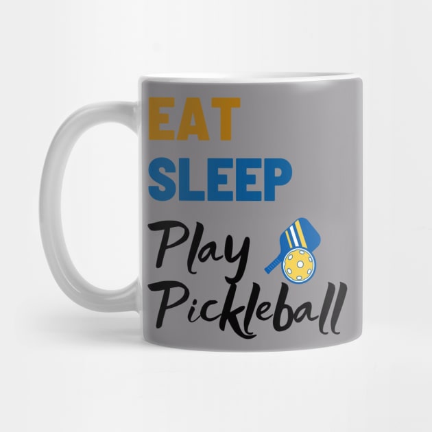 Pickleball Shirt, Eat Sleep Play Shirt, Sport TShirt, Funny T-Shirt, Wiffle Ball, Gift or Present, Tennis Tee by Coffee Conceptions